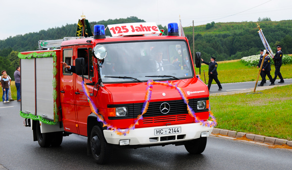 Ortsfeuerwehr Schönborn-Dreiwerden-Seifersbach, TSF-W, Mercedes-Benz, Schlingmann plus Rettungssatz und Rosenbauer TS-8